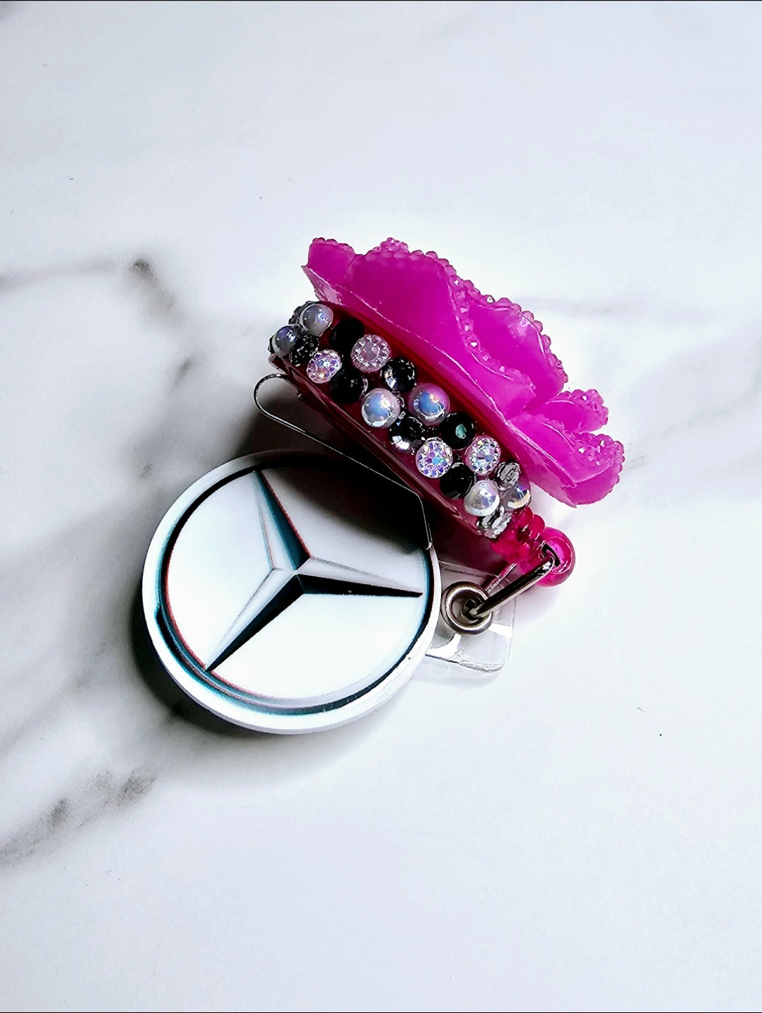 Magenta Bling Flowers